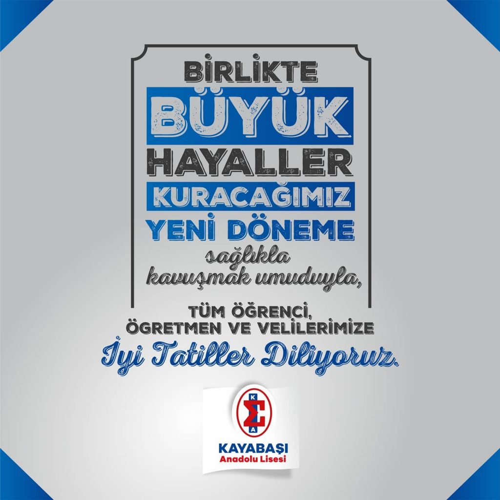 2019-2020 | 1.Dönem Sonu Mesajı