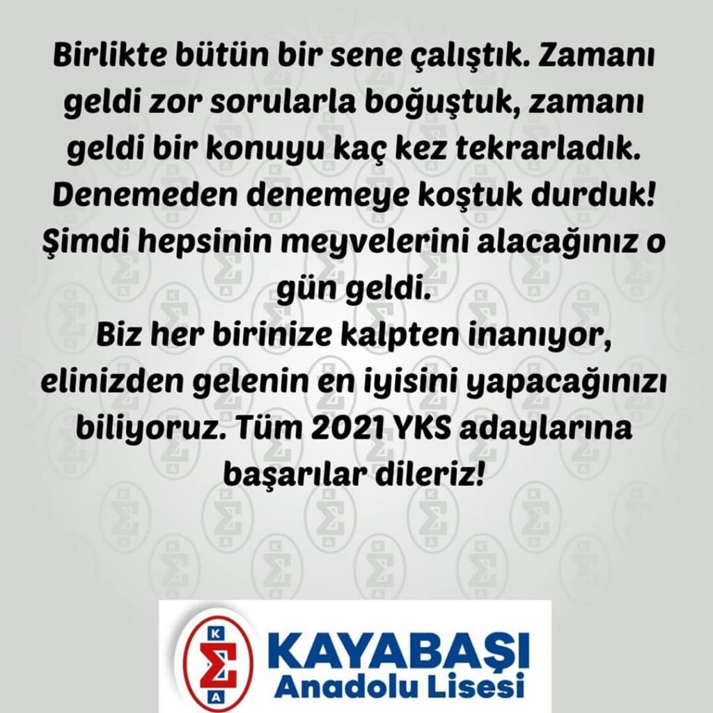 YKS ADAYLARI